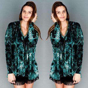 Show Me Your Mumu Velvet Kirk Top